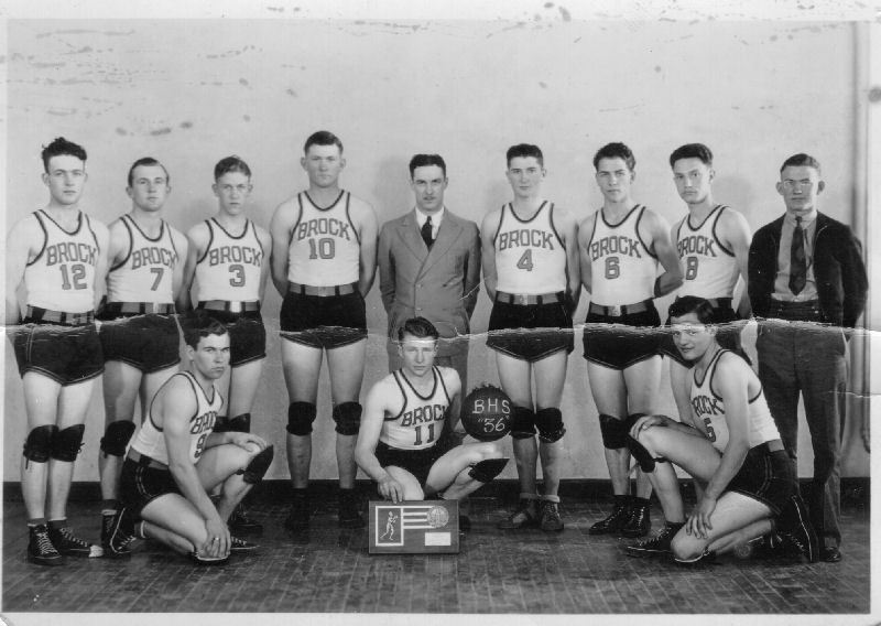 Brock Basketball Team 1936 photo